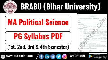 BRABU PG MA Political Science Syllabus Sem-1 2 3 4 Download Link