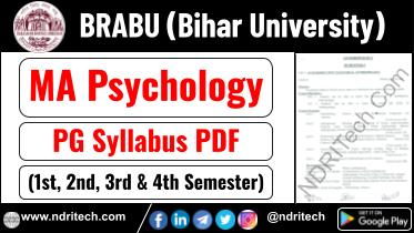 BRABU PG MA Psychology Syllabus Sem-1 2 3 4 Download Link