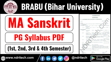 BRABU PG MA Sanskrit Syllabus Sem-1 2 3 4 Download Link