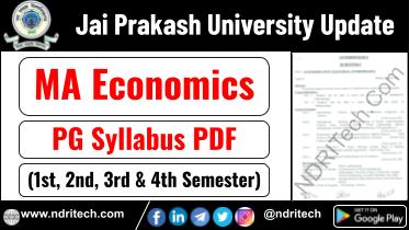 JP University PG MA Economics Syllabus Sem-1 2 3 4 Download Link