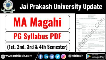 JP University PG MA Magahi Syllabus Sem-1 2 3 4 Download Link