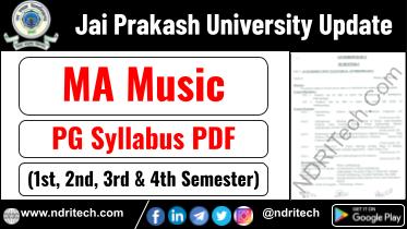 JP University PG MA Music Syllabus Sem-1 2 3 4 Download Link
