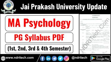 JP University PG MA Psychology Syllabus Sem-1 2 3 4 Download Link