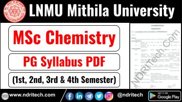 LNMU MSc Chemistry Syllabus Sem-1 2 3 4 Download Link