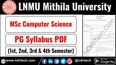LNMU MSc Computer Science Syllabus Sem-1 2 3 4 Download Link