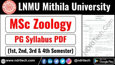 LNMU MSc Zoology Syllabus Sem-1 2 3 4 Download Link