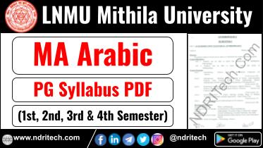 LNMU PG MA Arabic Syllabus Sem-1 2 3 4 Download Link