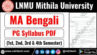 LNMU PG MA Bengali Syllabus Sem-1 2 3 4 Download Link