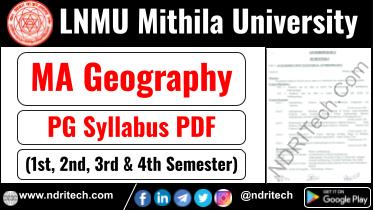 LNMU PG MA Geography Syllabus Sem-1 2 3 4 Download Link