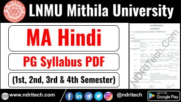 LNMU PG MA Hindi Syllabus Sem-1 2 3 4 Download Link