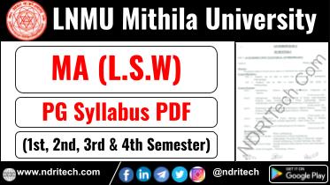 LNMU PG MA LSW Syllabus Sem-1 2 3 4 Download Link