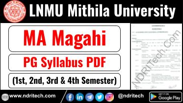 LNMU PG MA Magahi Syllabus Sem-1 2 3 4 Download Link