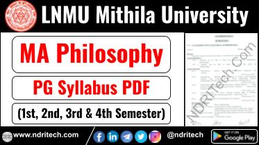 LNMU PG MA Philosophy Syllabus Sem-1 2 3 4 Download Link