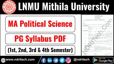 LNMU PG MA Political Science Syllabus Sem-1 2 3 4 Download Link