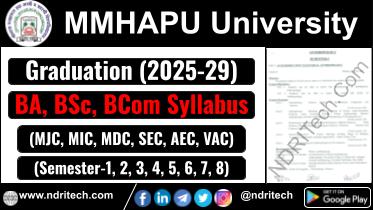 MMHAPU BA BSc BCom Syllabus 2025-29 Maulana Mazharul Haque Arabic & Persian University