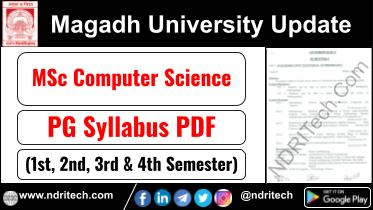 Magadh University MSc Computer Science Syllabus Sem-1 2 3 4 Download Link