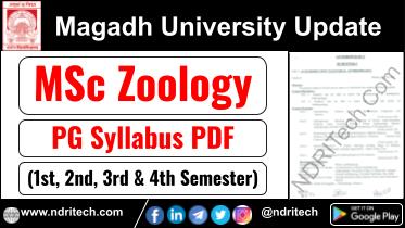 Magadh University MSc Zoology Syllabus Sem-1 2 3 4 Download Link