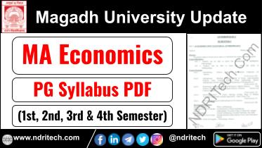 Magadh University PG MA Economics Syllabus Sem-1 2 3 4 Download Link