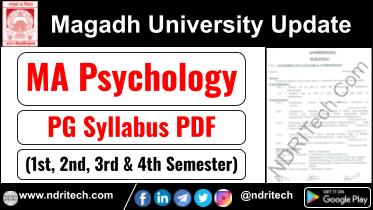 Magadh University PG MA Psychology Syllabus Sem-1 2 3 4 Download Link