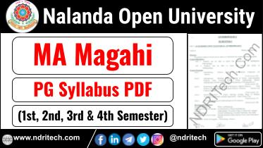 NOU PG MA Magahi Syllabus Sem-1 2 3 4 Download Link