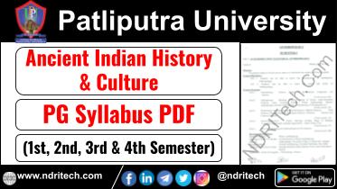 Patliputra University PG AIHC Ancient Indian History & Culture Syllabus Sem-1 2 3 4 Download Link