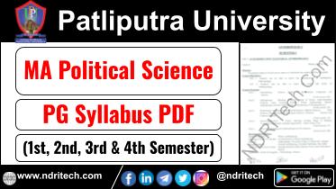 Patliputra University PG MA Political Science Syllabus Sem-1 2 3 4 Download Link