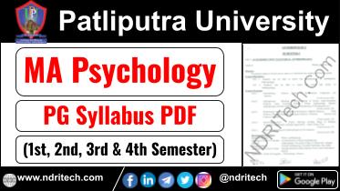 Patliputra University PG MA Psychology Syllabus Sem-1 2 3 4 Download Link