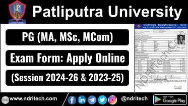 Patliputra University PG Sem 2 4 Exam Form 2025 MA MSc MCom