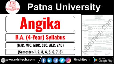Patna University BA Angika New Syllabus Sem-1 2 3 4 5 6 7 8