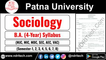 Patna University BA Sociology New Syllabus Sem-1 2 3 4 5 6 7 8