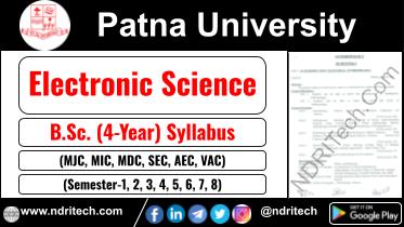 Patna University BSc Electronic Science New Syllabus Sem-1 2 3 4 5 6 7 8