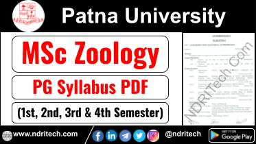 Patna University MSc Zoology Syllabus Sem-1 2 3 4 Download Link
