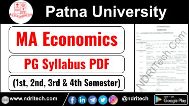Patna University PG MA Economics Syllabus Sem-1 2 3 4 Download Link