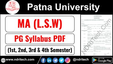 Patna University PG MA LSW Syllabus Sem-1 2 3 4 Download Link