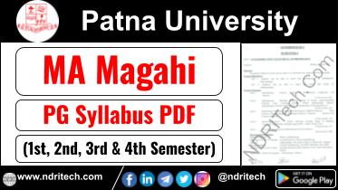 Patna University PG MA Magahi Syllabus Sem-1 2 3 4 Download Link