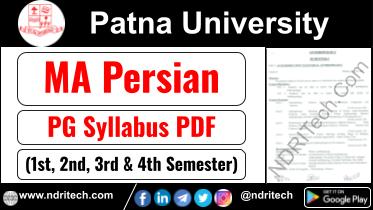 Patna University PG MA Persian Syllabus Sem-1 2 3 4 Download Link