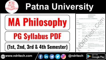 Patna University PG MA Philosophy Syllabus Sem-1 2 3 4 Download Link
