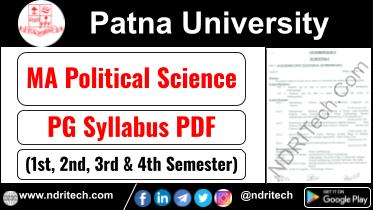 Patna University PG MA Political Science Syllabus Sem-1 2 3 4 Download Link