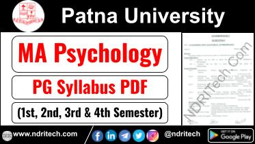 Patna University PG MA Psychology Syllabus Sem-1 2 3 4 Download Link