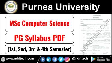 Purnea University MSc Computer Science Syllabus Sem-1 2 3 4 Download Link