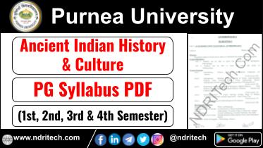 Purnea University PG AIHC Ancient Indian History & Culture Syllabus Sem-1 2 3 4 Download Link