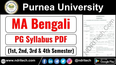 Purnea University PG MA Bengali Syllabus Sem-1 2 3 4 Download Link