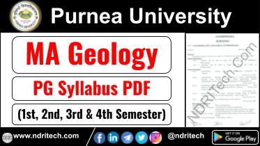 Purnea University PG MA Geology Syllabus Sem-1 2 3 4 Download Link