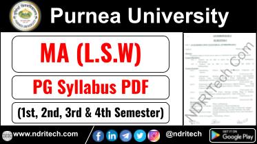 Purnea University PG MA LSW Syllabus Sem-1 2 3 4 Download Link