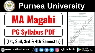 Purnea University PG MA Magahi Syllabus Sem-1 2 3 4 Download Link