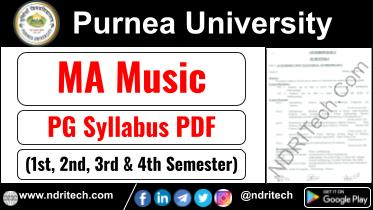 Purnea University PG MA Music Syllabus Sem-1 2 3 4 Download Link