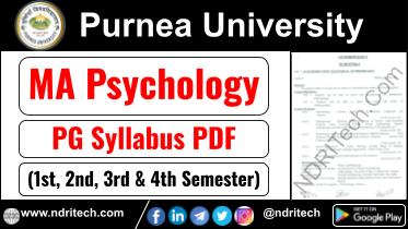 Purnea University PG MA Psychology Syllabus Sem-1 2 3 4 Download Link
