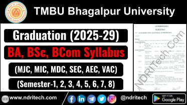 TMBU BA BSc BCom Syllabus 2025-29 Tilka Manjhi Bhagalpur University