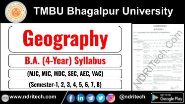 TMBU BA Geography New Syllabus Sem- 1 2 3 4 5 6 7 8