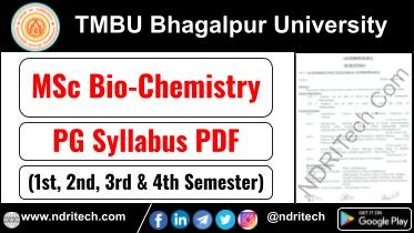 TMBU MSc Bio-Chemistry Syllabus Sem-1 2 3 4 Download Link